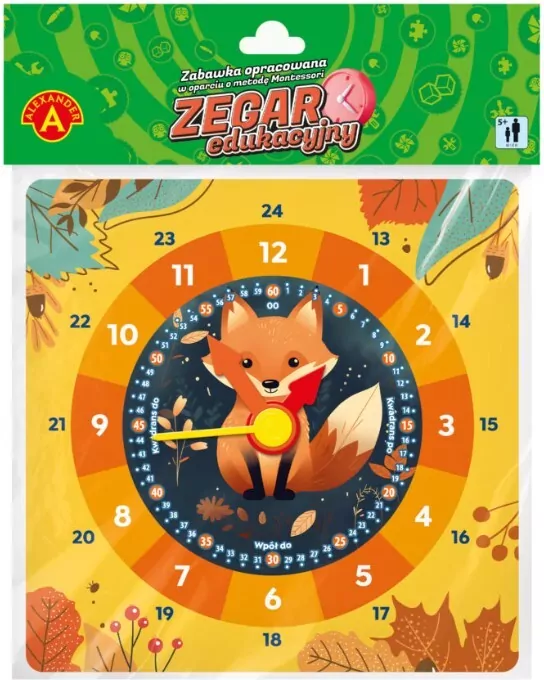 Zegar edukacyjny - Lis - tantis.pl
