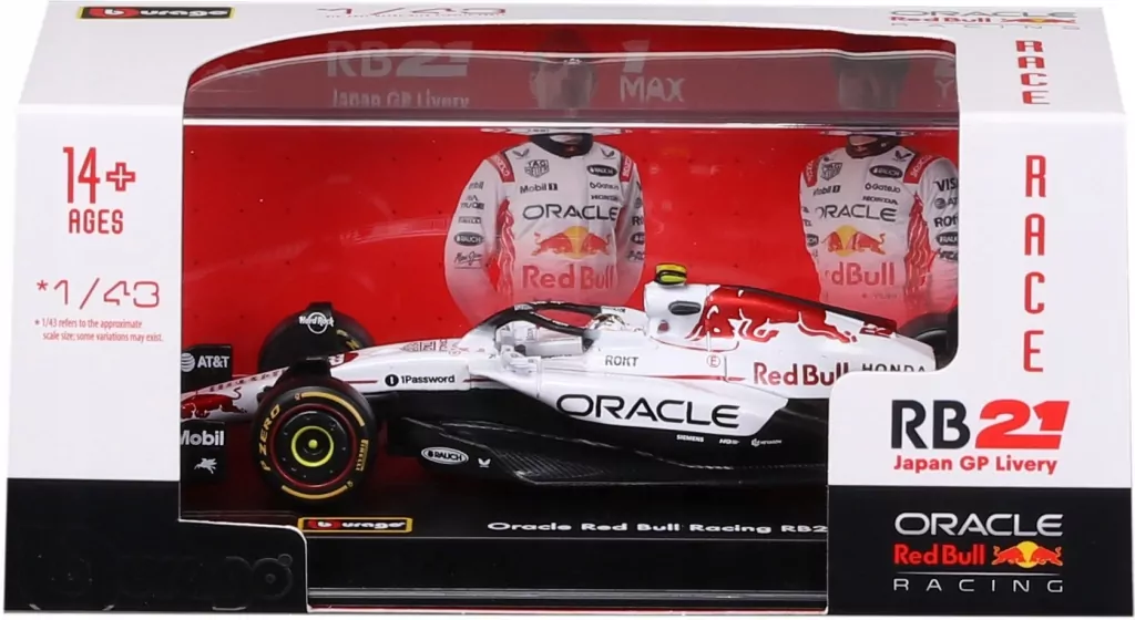 Formula With Helmet&Plastic Stand Oracle Red Bull - tantis.pl