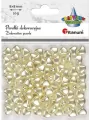 Koraliki plastikowe perełki serca białe 9x8mm 20g - tantis.pl