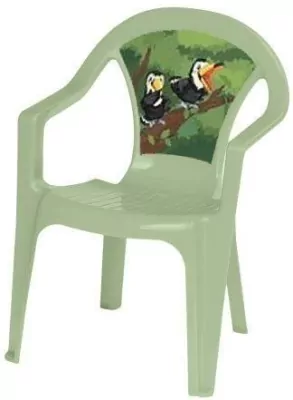 Krzesełko plastikowe pastel pistacja