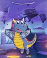 Torebka prezentowa M Smok mix - tantis.pl
