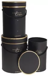 Pudełko Flower Box czarny ROZETTE