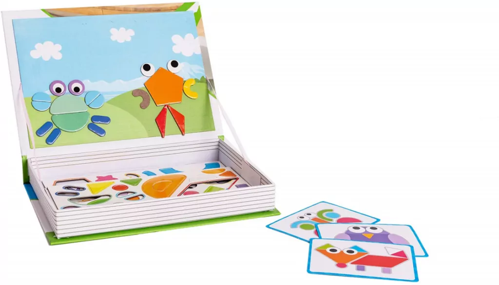 Układanka magnetyczna. Figury geometryczne - tantis.pl