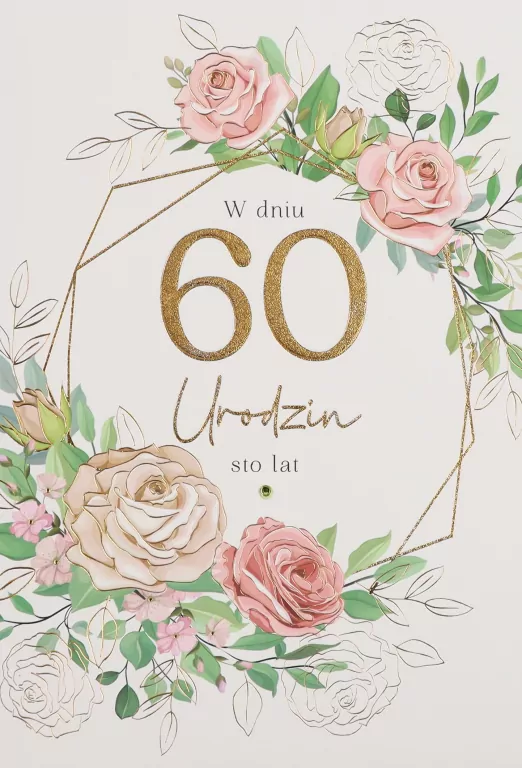 Karnet Urodziny 60 - tantis.pl