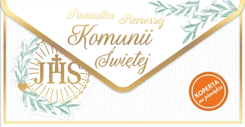 Koperta podarunkowa Komunia - tantis.pl