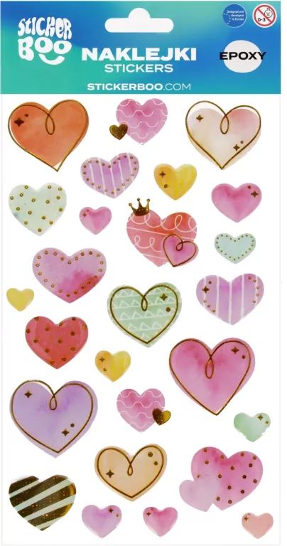 Naklejki Sticker BOO Serca - tantis.pl