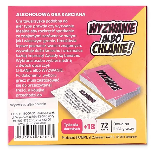 Wyzwanie albo chlanie - tantis.pl
