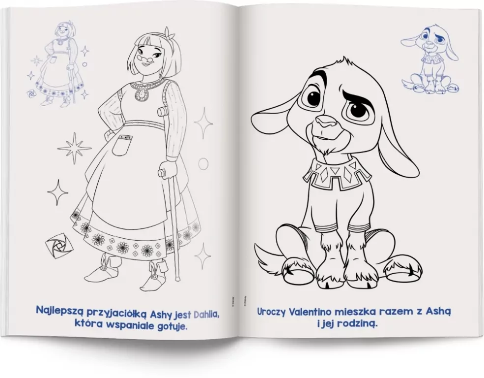 Disney Życzenie. Kolorowanka z naklejkami - tantis.pl