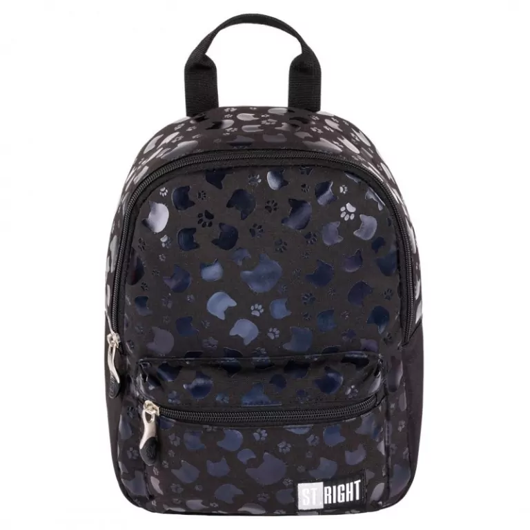 Plecak miejski mini  1-komorowy z kotami BP75 Black Cats - tantis.pl
