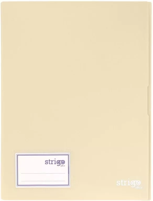 Album ofertowy A4 20 koszulek beżowy STRIGO - tantis.pl