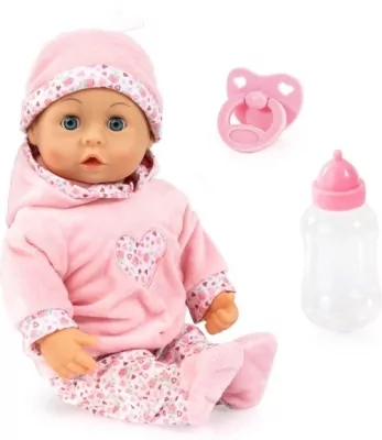 Bobas pierwsze słowa różowy 38cm