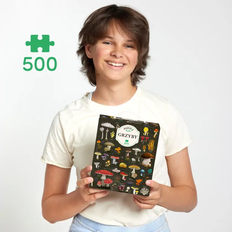Puzzlove. CzuCzu Grzyby, 500 elementów - tantis.pl