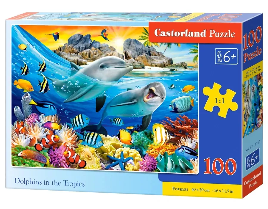 Puzzle 100. Dolphins in the Tropics - tantis.pl