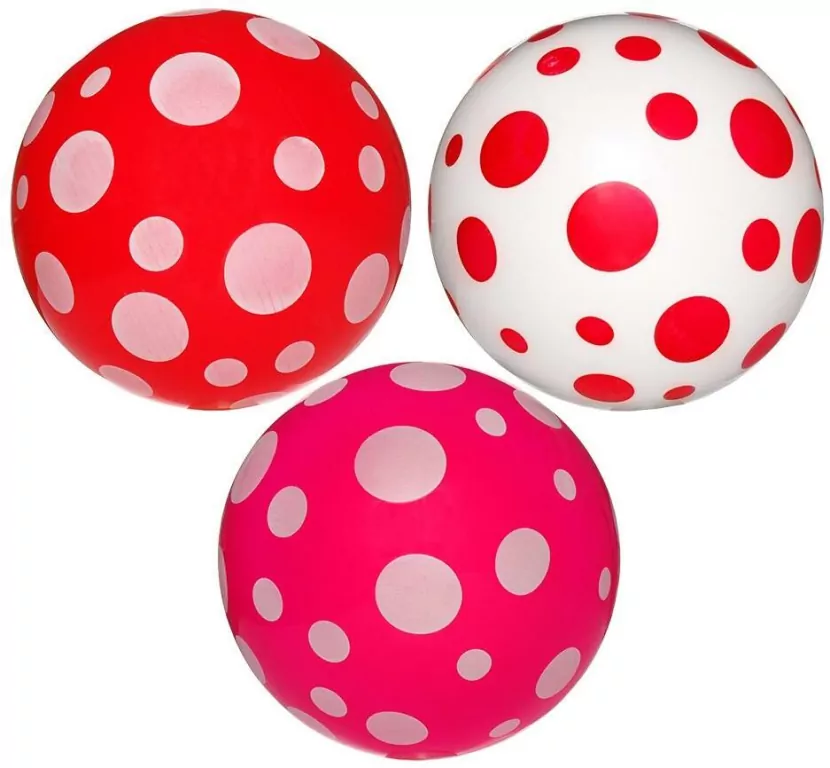 Piłka PVC 23 cm. Grochy - tantis.pl