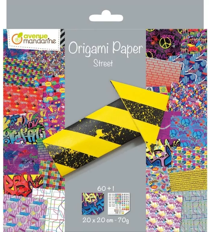 Papier Origami Sztuka Uliczna 20x20cm - tantis.pl