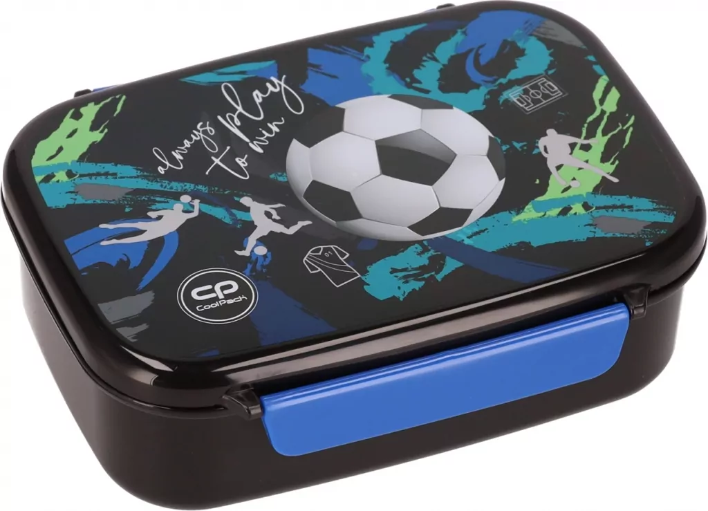 Coolpack, Śniadaniówka z przegródką Foodyx - Football Navy (Z18967) - tantis.pl