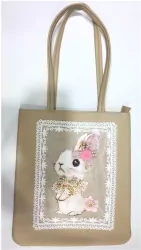 Torba duża. Królik z koralikami