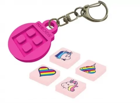Silikonowy breloczek, różowy - tantis.pl