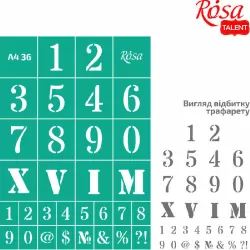 Szablon samoprzylepny wielokrotnego użytku liczby 21x29.7cm