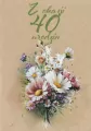 Kartka okolicznościowa Urodziny 40 - tantis.pl