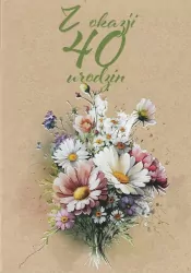 Kartka okolicznościowa Urodziny 40