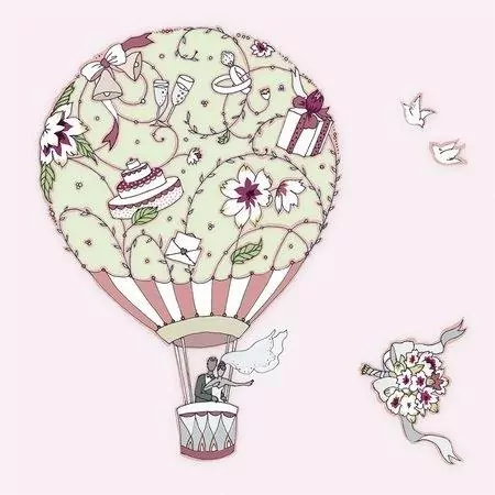 Karnet Swarovski kwadrat CL1901 Ślub balon - tantis.pl