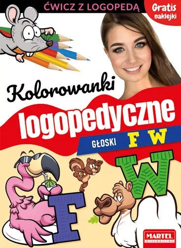 Kolorowanki logopedyczne. Głoski F W - tantis.pl