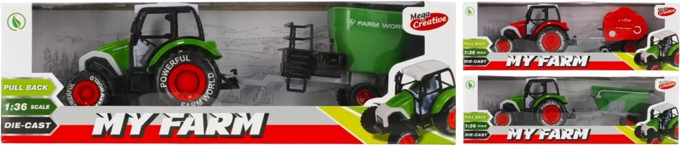 Traktor metalowy Moje Ranczo 30cm - tantis.pl