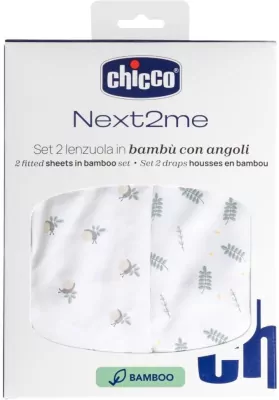 Prześcieradło Next2Me Forever bambus greenery