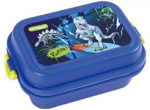 Lunch box plastikowy z przegródką Dino - tantis.pl
