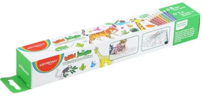 Naklejka na ścianę Jungle Animal do kolorowania - tantis.pl