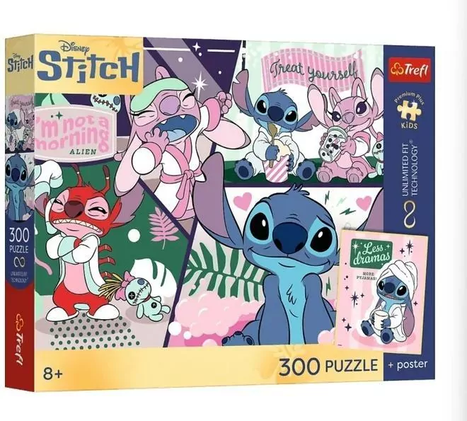 Puzzle 300 Lilo & Stitch + plakat TREFL - tantis.pl