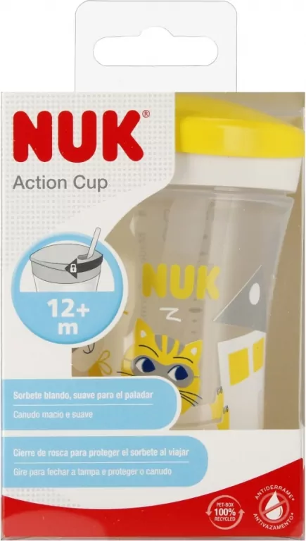 NUK. Action Cup. Kubek 230ml. 12 miesięcy. Kameleon - tantis.pl