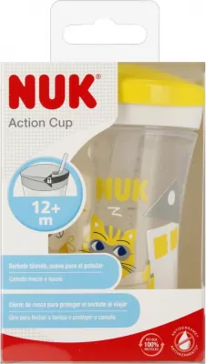 NUK. Action Cup. Kubek 230ml. 12 miesięcy. Kameleon