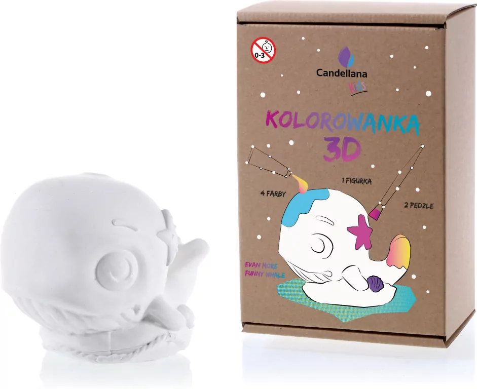 Figurka do pomalowania. Even More Funny Whale - tantis.pl