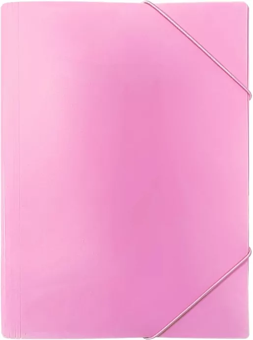 Teczka z gumką A4 PP pastel różowa - tantis.pl