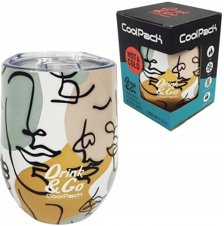 Kubek 350ml termiczny Coolpack Coffee Mug Art Deco - tantis.pl