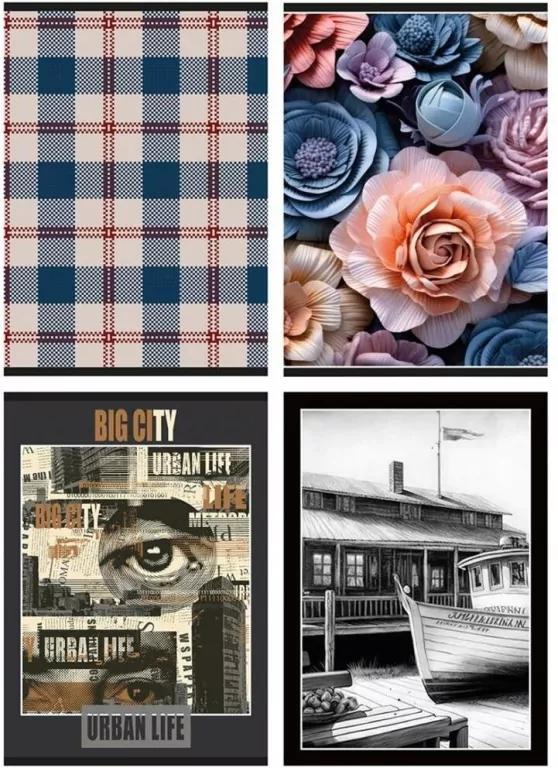 Zeszyt A5/80K kratka mix - tantis.pl