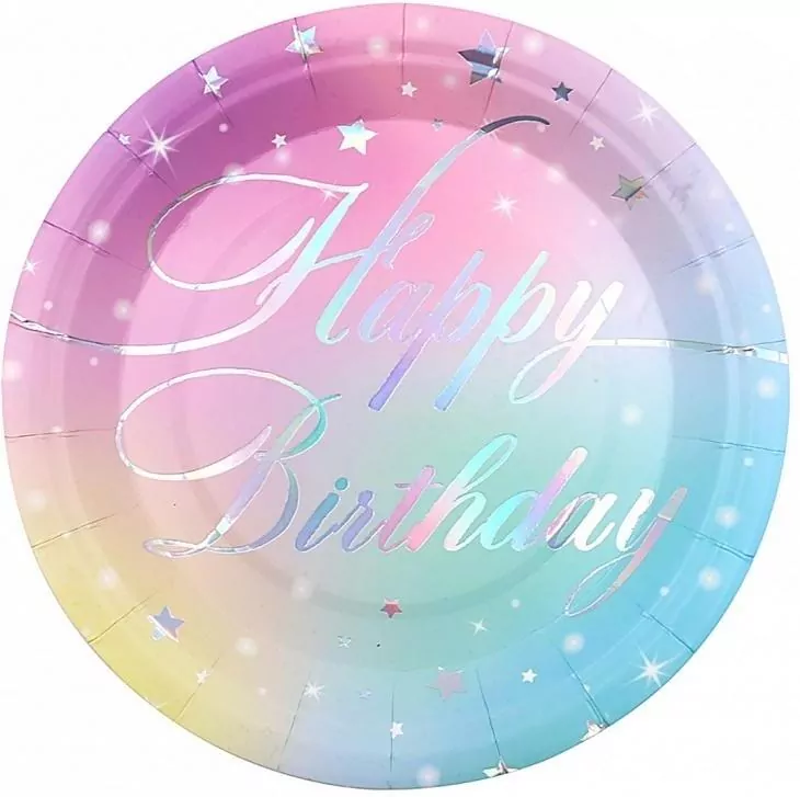 Talerz papierowy Happy Birthday PARTY GO - tantis.pl