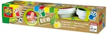 Eko farby do malowania palcami. 4 kolory - tantis.pl