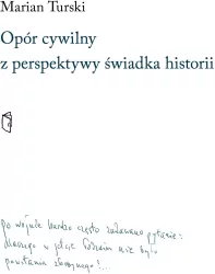Opór cywilny z perspektywy świadka historii