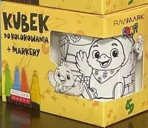 Kubek do malowania z markerami kurcash - tantis.pl