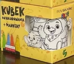 Kubek do malowania z markerami kurcash