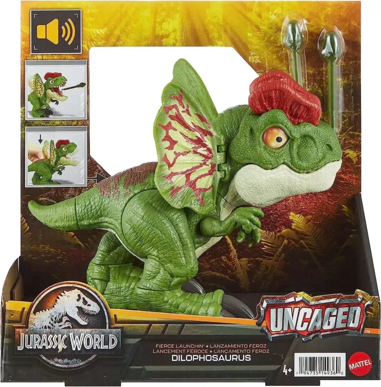 *****JURASSIC WORLD Dilophosaurus ryczący HNT66 /1 - tantis.pl
