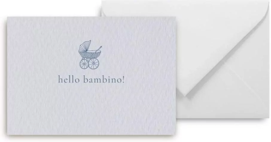 Mini kartka hello bambino blue - tantis.pl