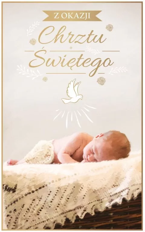 Kartka okolicznościowa Chrzest - tantis.pl