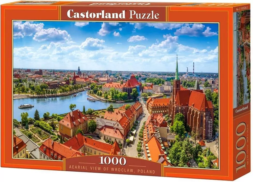Puzzle 1000 Aearial View Of Wroclaw Poland - tantis.pl