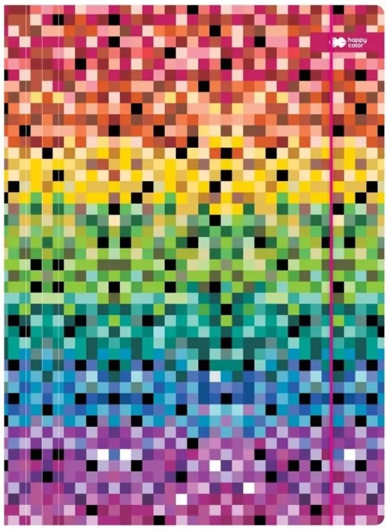 HAPPY COLOR. Teczka A4+ z gumką Pixi - tantis.pl