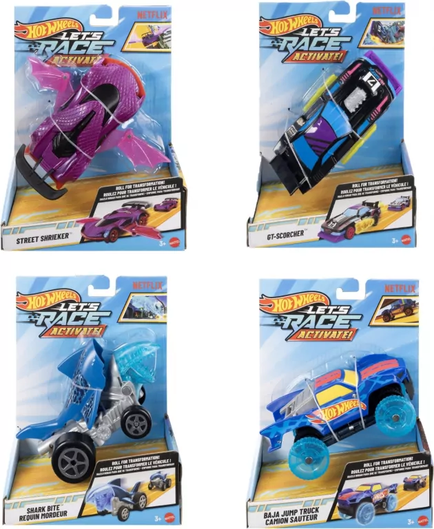 Hot Wheels z transformacją 1:32 Let's Race - tantis.pl