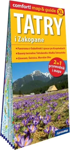 Tatry i Zakopane 2w1. Przewodnik i mapa - tantis.pl